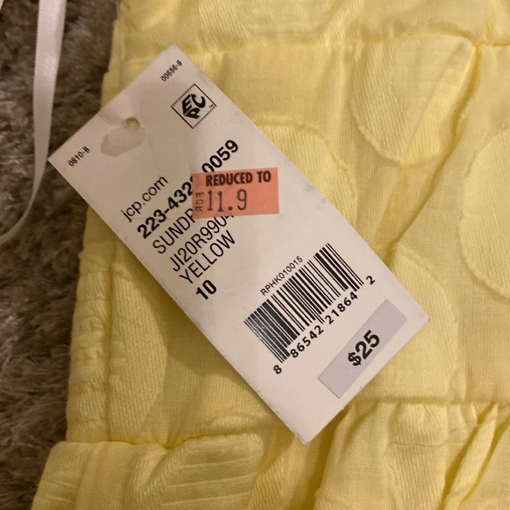 Sleeveless Yellow dress for junior - Picture 6 of 7